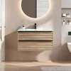 Bathroom Vanity with Sink, Modern Vanity Bathroom with Extra Big Drawers, Wall Mounted Floating Bathroom Vanities 1