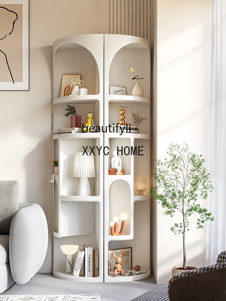 

Corner Corner Cabinet Living Room Fan-Shaped Corner Sideboard Kitchen Triangle