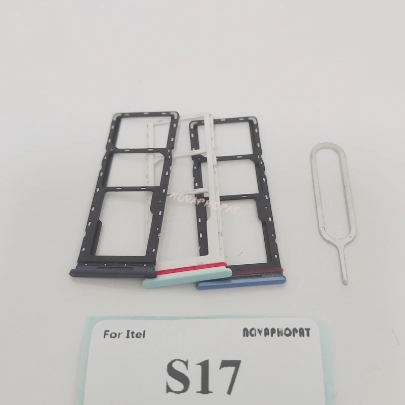 SIM 카드 트레이, SIM 거치대 슬롯 어댑터 리더 핀, Itel Vision 3 S661L S661LP/Itel S17 S661 S661W