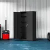 Metal Storage Cabinets 72” Black Garage Steel Storage Cabinet with Doors and Shelves, Metal Tool Cabinet, Steel File Cabinet . 6