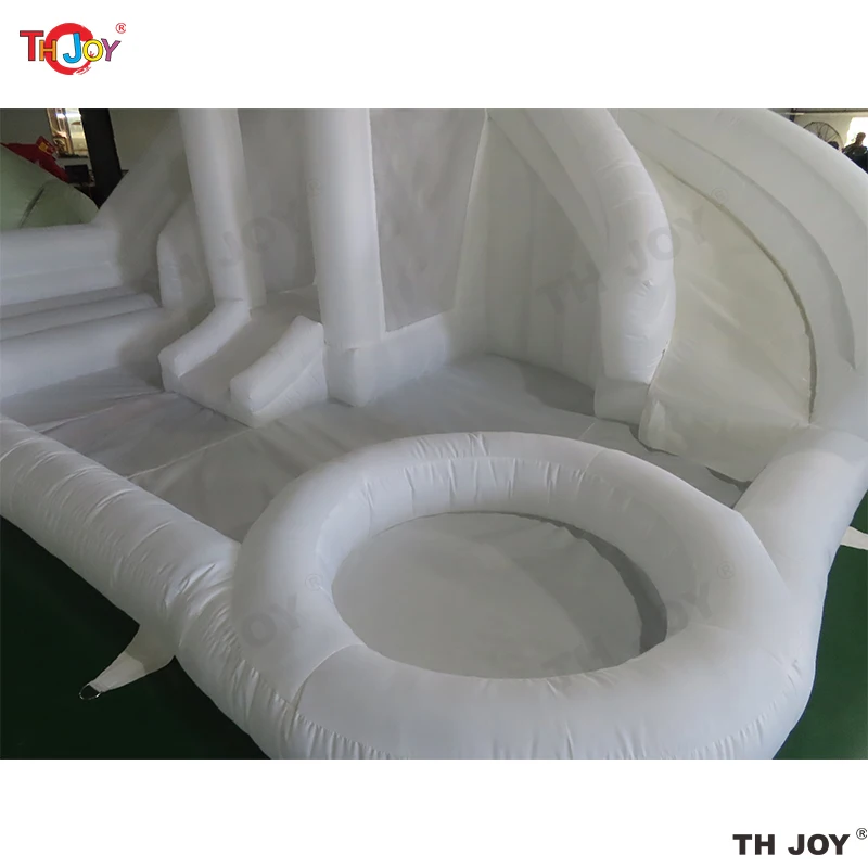 Commercial White Bouncy Castles Water Slide Inflatable Bounce House Jumping Castle For Kids Inflatable Bouncer 6