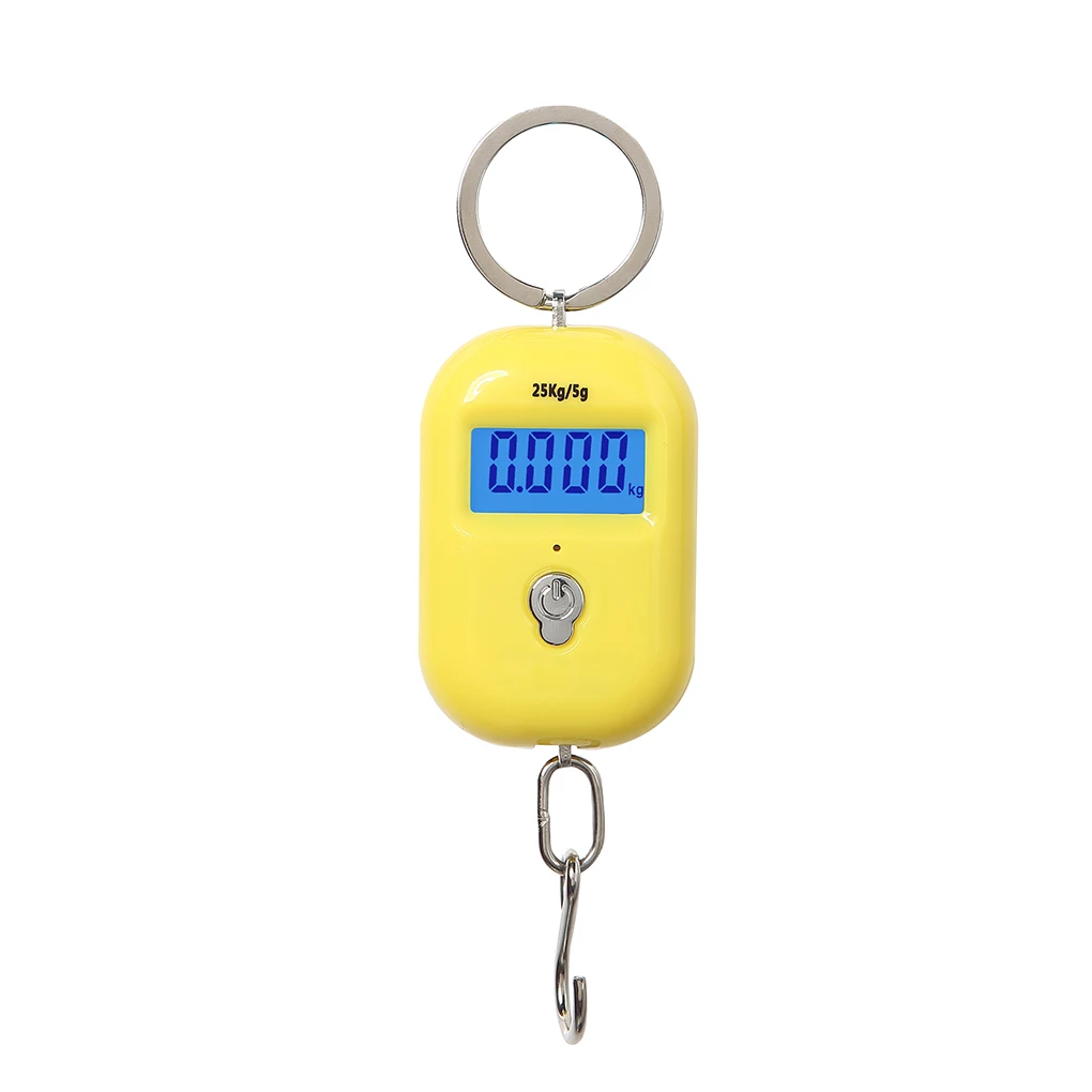 25Kg x 5g Digital Hanging Scale Mini Electronic Luggage Hook Scale LCD Backlight Kitchen Steelyard weight watchers weighing scales