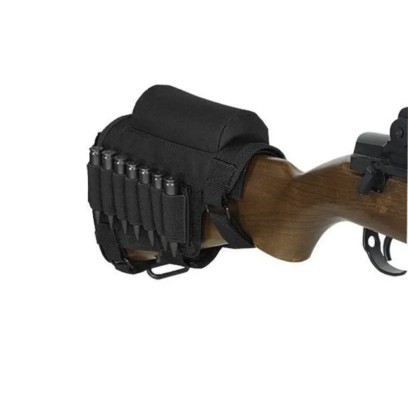 Cheek Rest Pouch Bullet Holder Nylon Riser Pad Ammo Cartridges Bag Hunting