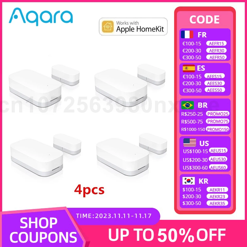 AqaraDoorSensorZigBeeWirelessConnectionSmartHomeOriginalDoor