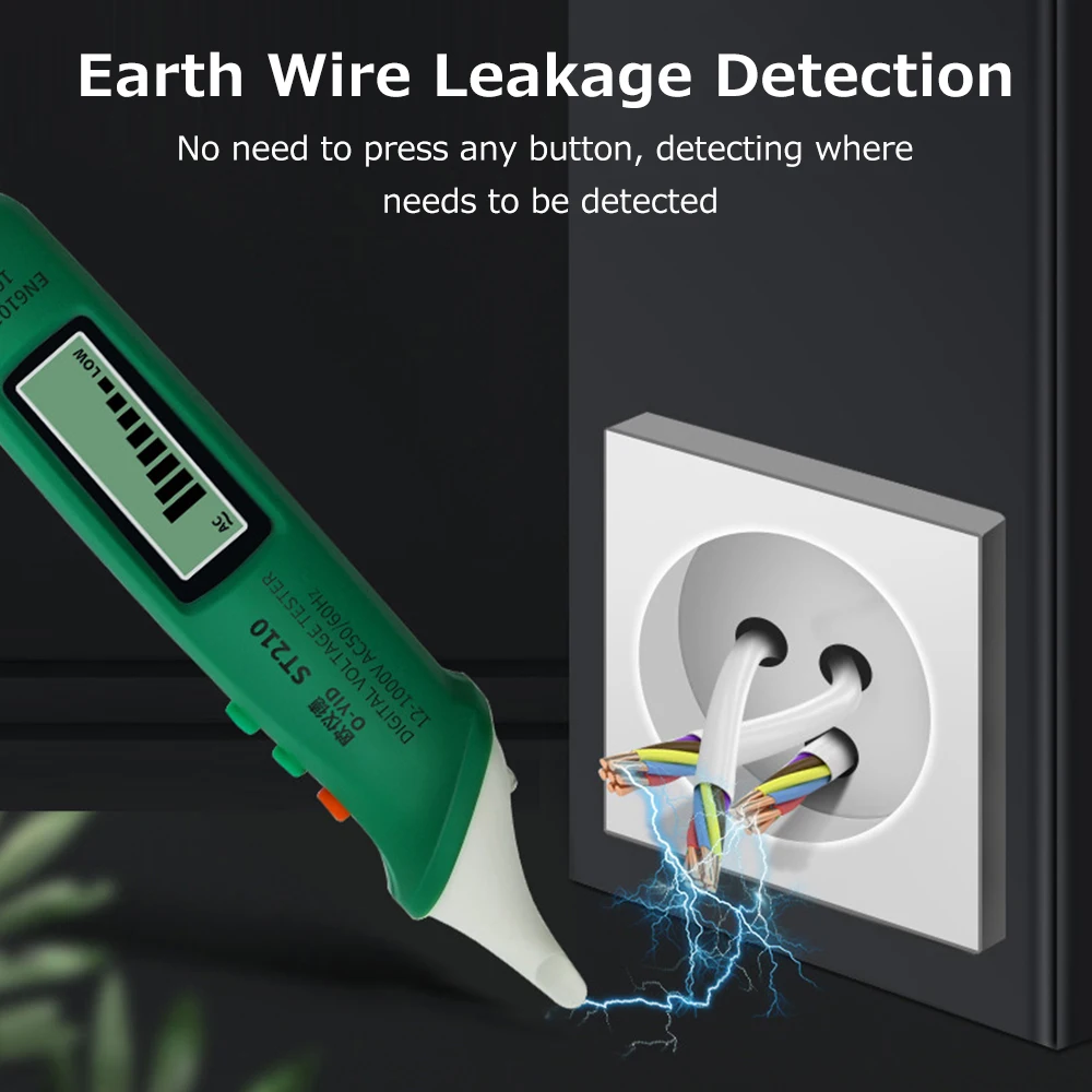 Digital Professional Electrician Tools Non contact AC Voltage Tester