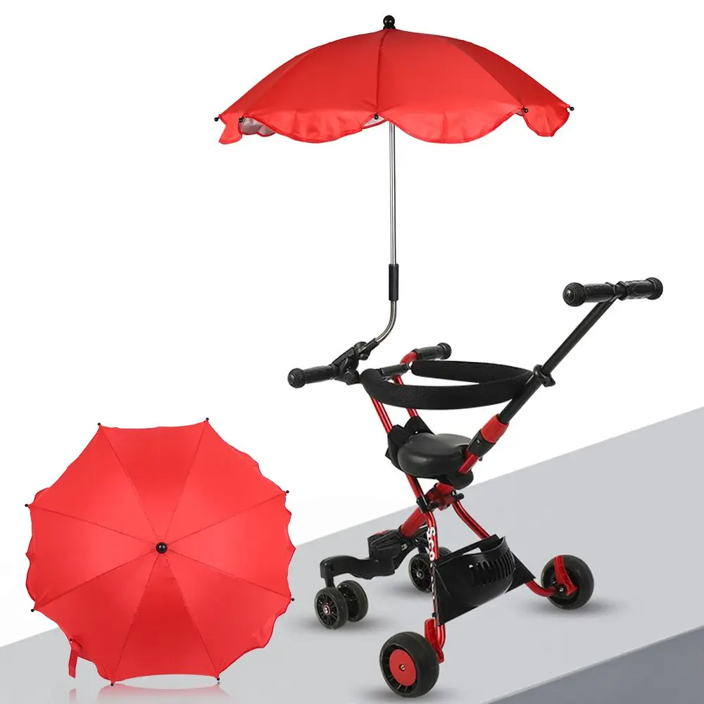 Waterproof Stroller Canopy Shade with Stainless Steel Umbrella