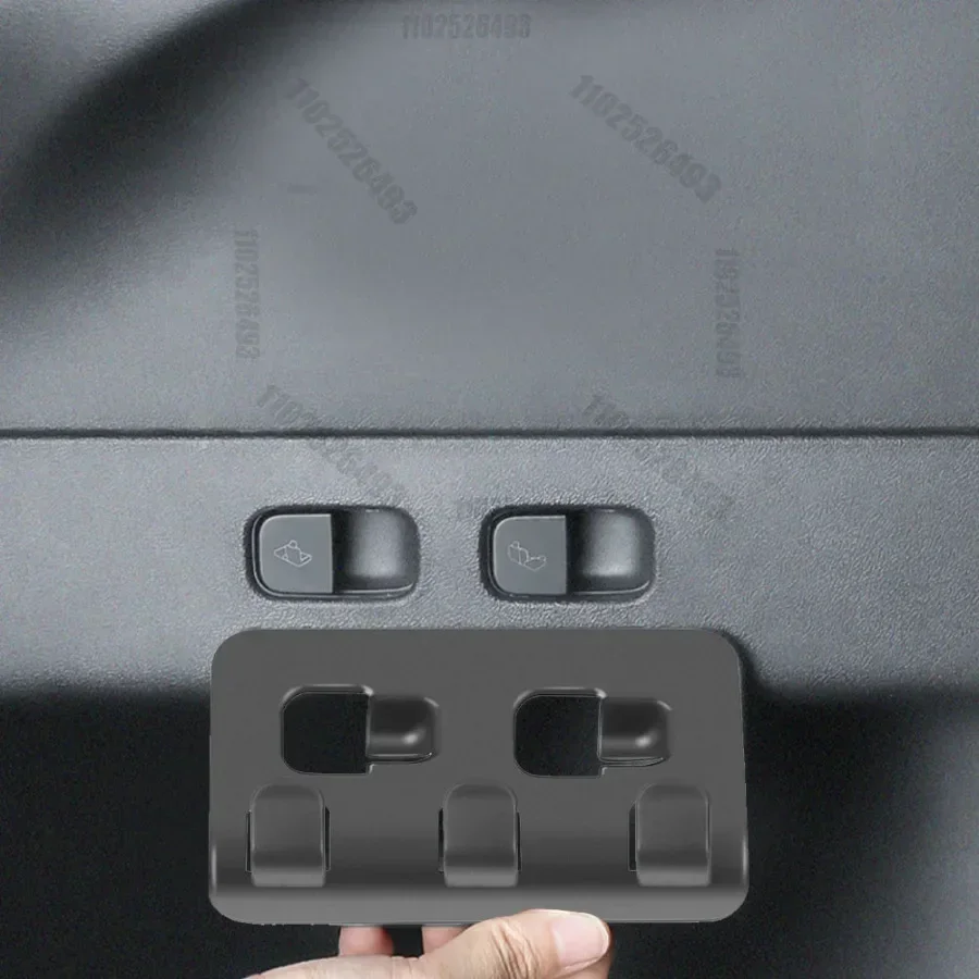 Car Rear Trunk Button Hook Storage Holder Bag Water Bottles Trunk Grocery Bag Hook Hanger for Tesla Model Y Interior Accessories