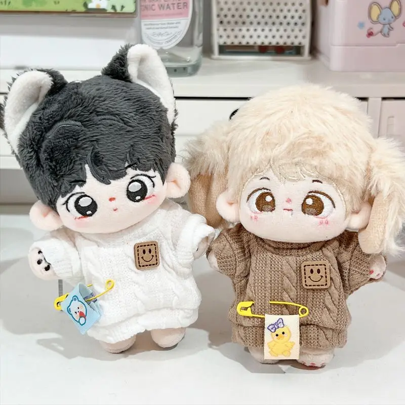 Original Autumn Fashion Warm Casual Sweater Series For 10cm Cotton Doll Outfit Accessories Dolls Dress Up Clothes Kpop Xmas Gift 3