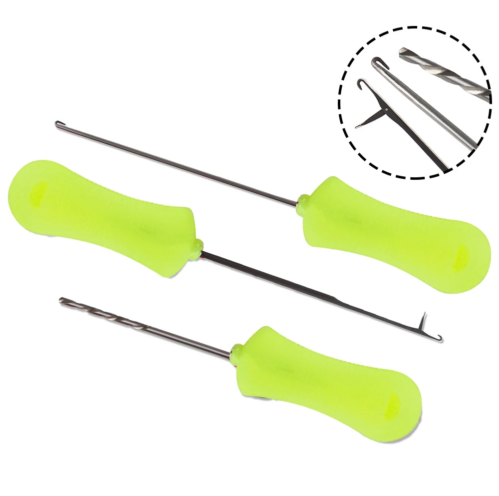 FTK 8PCS Edelstahl Karpfen Angeln Boilie Köder Bohrer Hetze Nadel Haar Rigs Spleißen Laden Feeder Angeln Zubehör – Detail 3