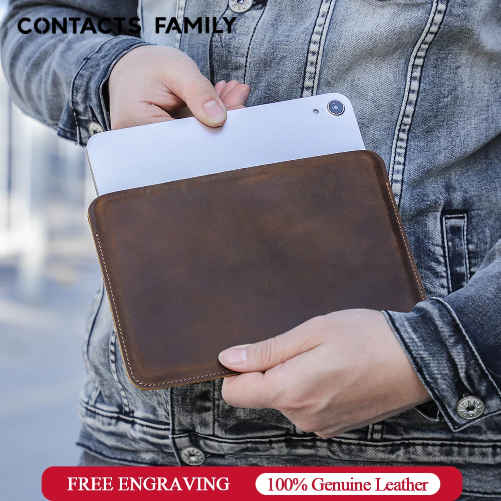Couro Genuíno Escudo Protetor para Ipad Mini 8.3 Polegada Case 2023 Funda Ipad Mini 7.9 Polegada Galaxy Tab Capa de Manga