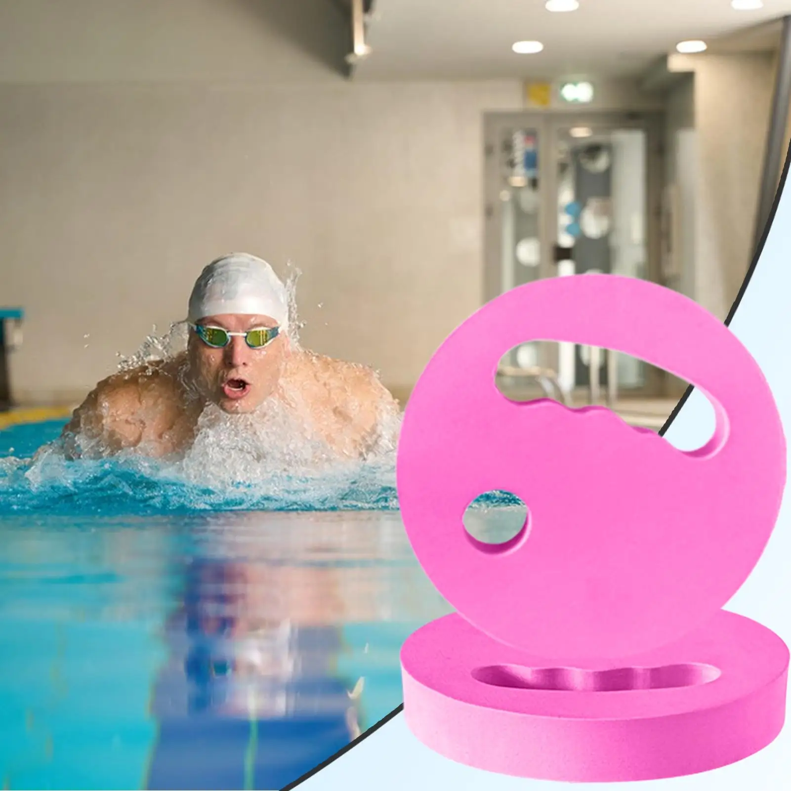 2pcs Water Exercise Discs EVA Foam Lightweight Buoyancy Swimming training Fitness Disc Pool Workouts Aid With Ergonomic Grip