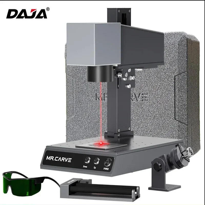 

DAJA Fiber Laser Marking Machine M1 Pro High-Precision Metal Nameplate Industrial Desktop Engraver Portable Engraving