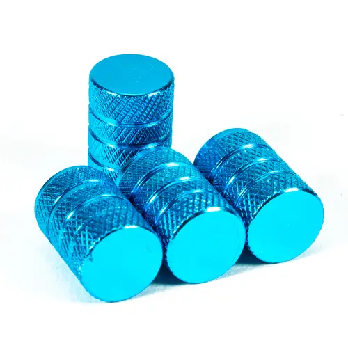 DSYCAR 4Pcs Silver Car Tire Valve Stems Cap Knurling Style Tire Valve Cap Aluminum Tire Wheel Stem Air Valve Cap for US Schrader - Image 9