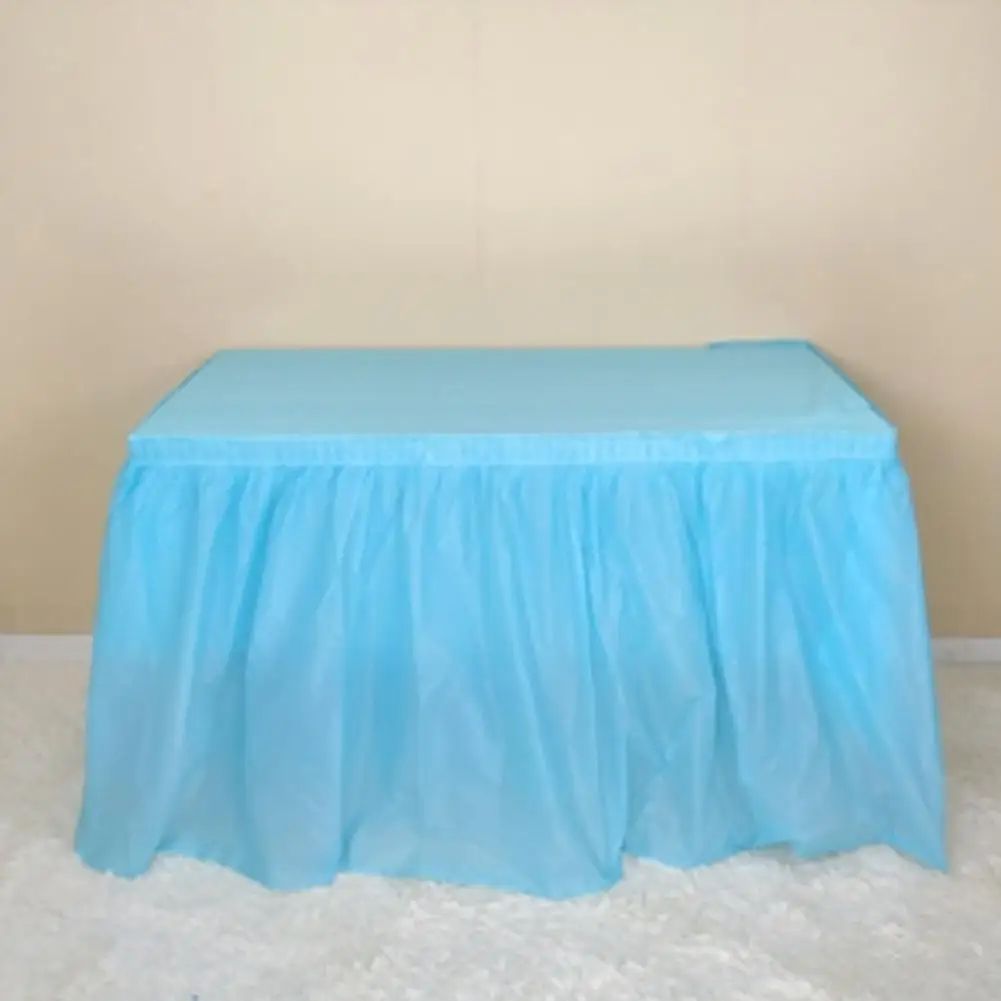 Innovative Table Dress Durable Tableskirt Portable Widely Use Waterproof Self-adhesive Table Skirt Cover