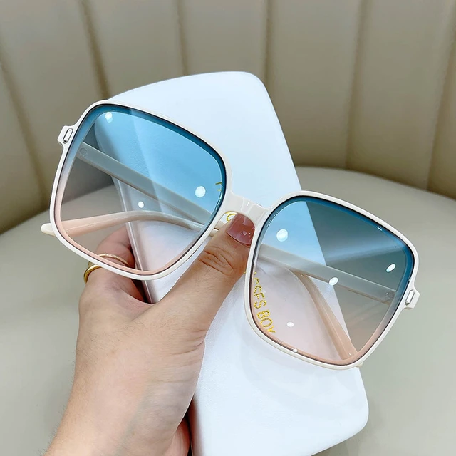 Retro Luxury White Square Sunglasses Korean Fashion Transparent Sun Glasses  For Women Feminino Elegant Shades Oculos De sol - AliExpress