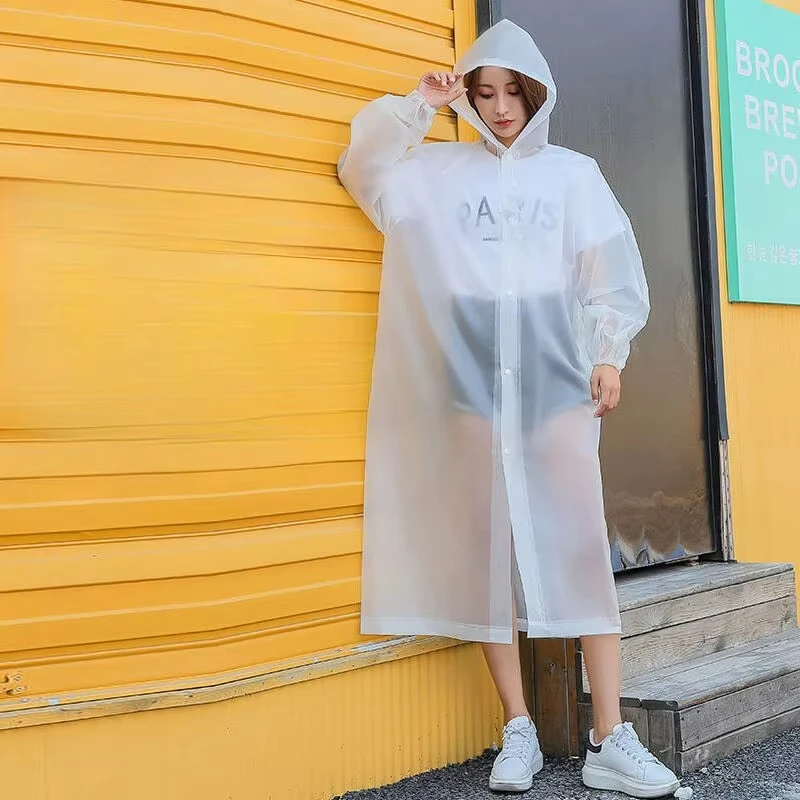 Raincoat Poncho Adult Waterproof Travel Reusable