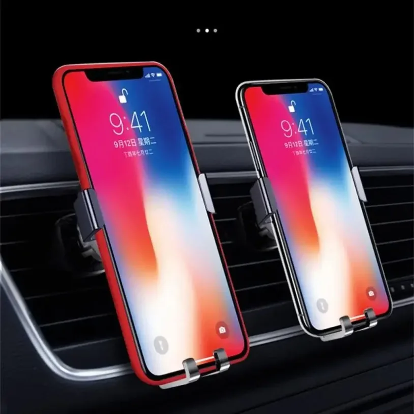 Universal Mobile Phone Holder Gravity Car Air Vent Mount Holder Car Holder Cell Phone Stand In Car GPS Support For IPhone Xiaomi
