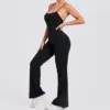 Yoga Set Backless Sleeveless One-piece Suit Female Rompers Quick Dry Sexy Yoga Clothes Workout Bodysuits Sports Jumpsuit Women 5