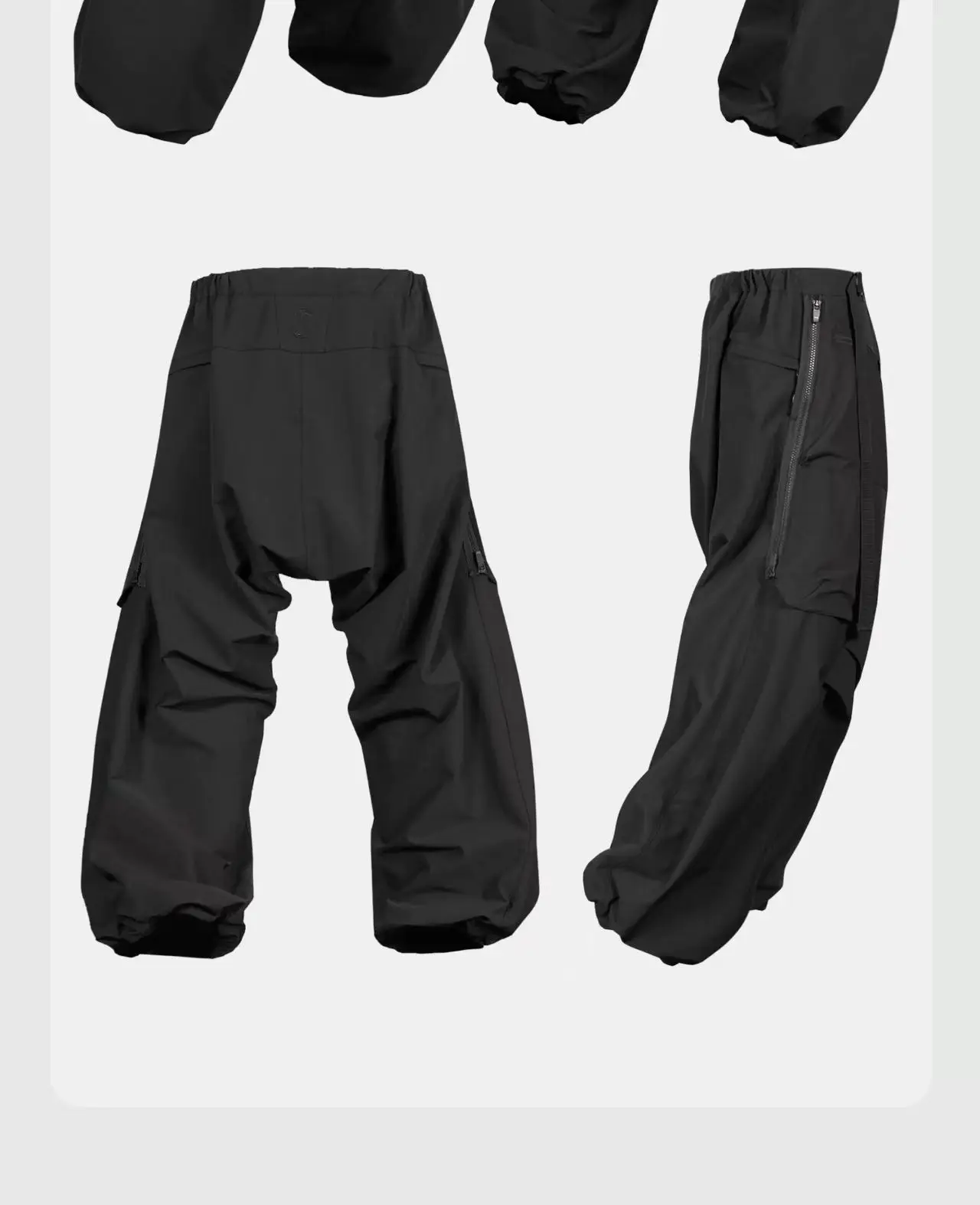 Nosucism 25aw 5.0 ver paratrooper pants multipocket nylon spandex material adjustable waist techwear