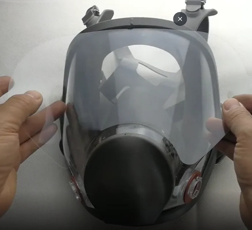 AntiScratch Protective Visor Window Screen Protector Cover Film for 3M 6800 Gas Mask Full Face Respirator Painting Spraying gas mask respirator accessory protective lens film