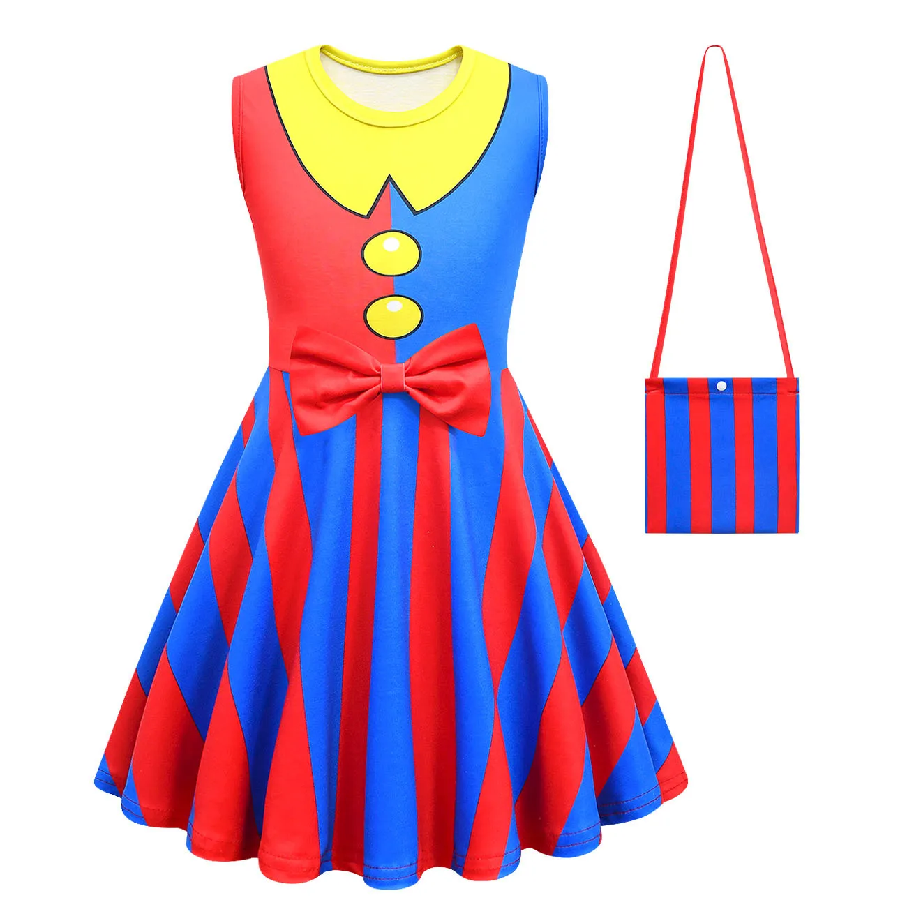 

Girls dress Magic Digital Circus cosplay costume children's clown dress carnival Easter costume performance costume