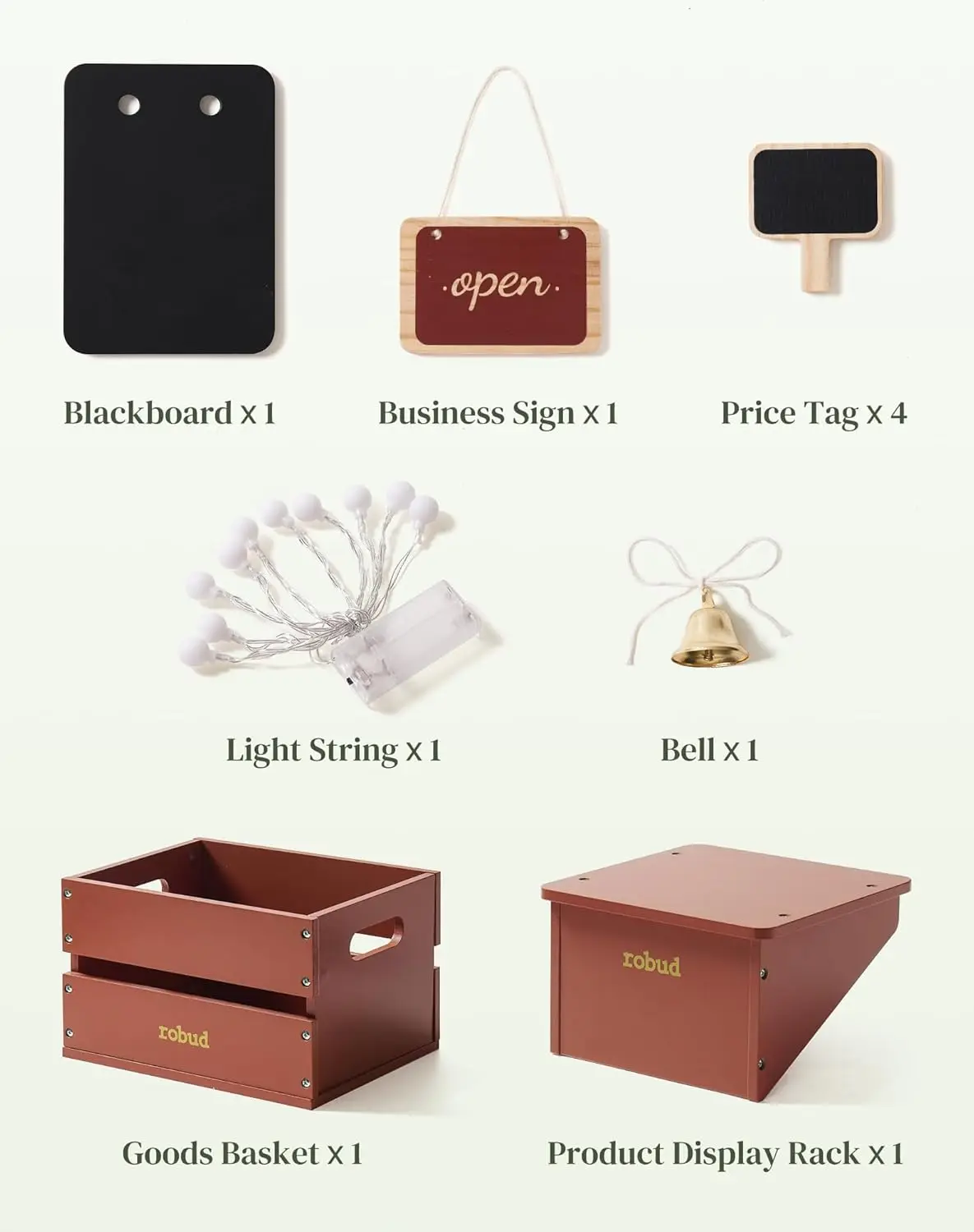 Robud Wooden Pretend Shop 5