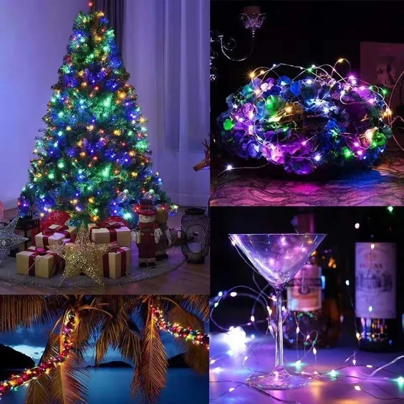 Enchanting LED Fairy Lights - Battery-Powered Copper Wire Garland
