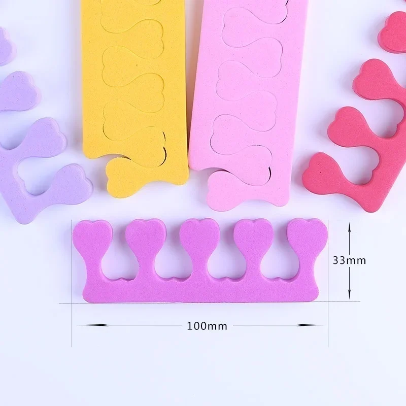 Nail Art EVA Finger Divider Sponge Nail Supplies Multi Color Finger Toe Divider Nail Polish Coloring Aid Finger Spacer Supplie