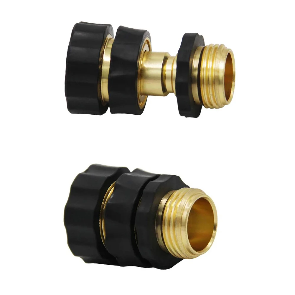 

Connector Hose Adapter Equipment Fittings Garden Male & Female Nozzle Outdoor Parts Sprinkler Tols 2 Sets 3/4 Inch