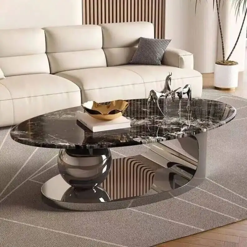 Movable Center Small Retro Metal Simple Round Nordic Portable Luxury Modern Coffee Tables for Living Room Bed Side Table Bedroom