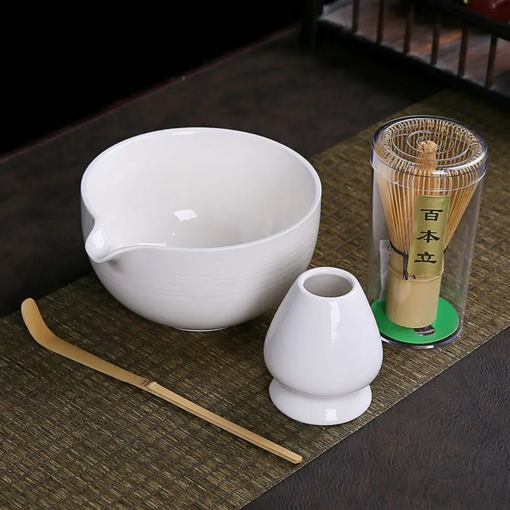 Ceramic Matcha Bowl Smooth Large Capacity Tea Brush Stand High Temperature Resistant Tea Ceremony Tool for Set Accessories