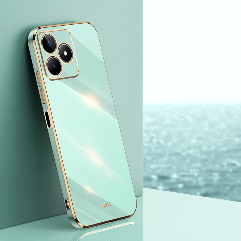 Luxury Square Plating ShockProof Silicone Back Cover s