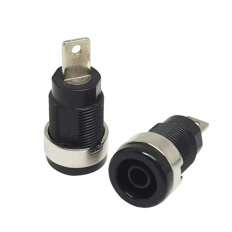 40/200PCS 32A 4mm 5 Colors Insulated Safety Banana Socket Terminal Female Jack Panel Mount Socket Binding Post Wire Connector