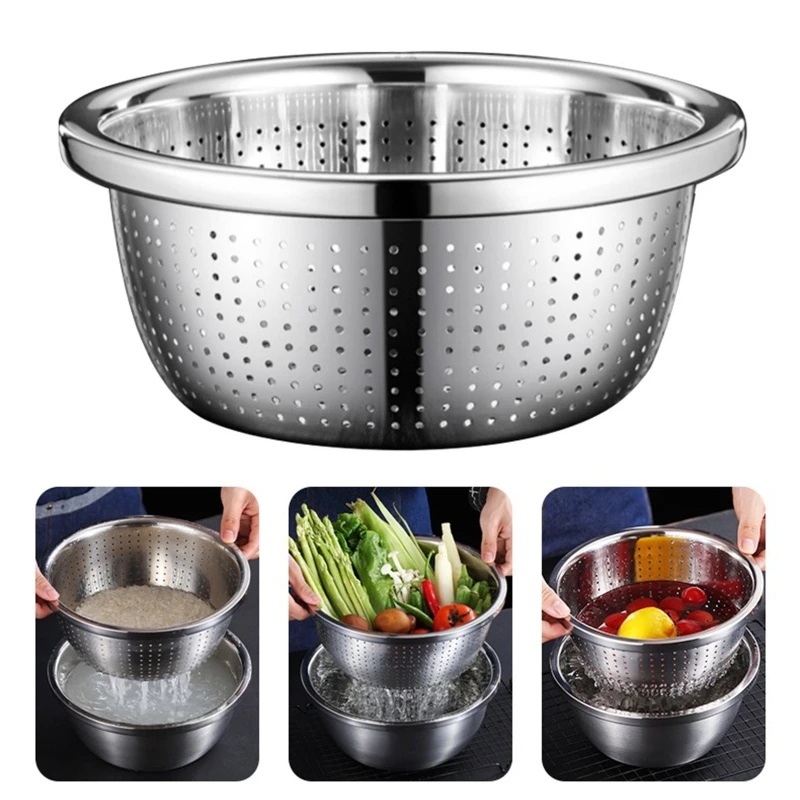 

Drain Bowls Fruit Dish for Creative Storage Baskets Household Kitchen Wash Veget