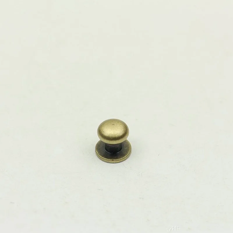30pcs 8mm Copper Nipple Nail Buckles Metal Rivet for Bag Purses Fastner Clasps Studs Screw Buttons Leathercraft Accessories