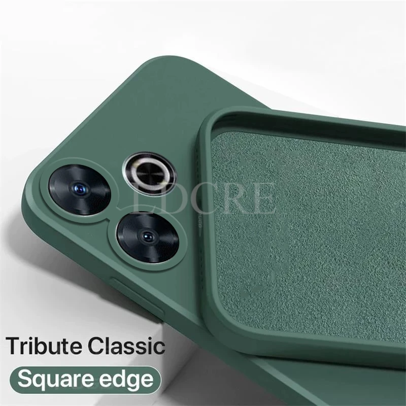 Liquid Silicone TPU Soft Rubber Protective Phone Case - Plain Coque Cover