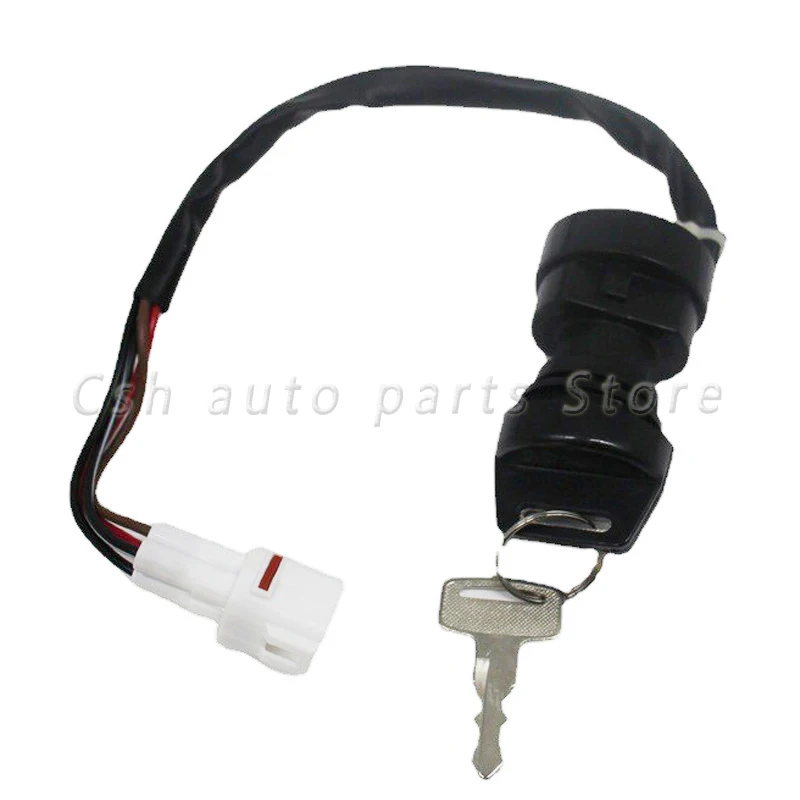 Motorcycle Ignition Switch 4 Pin Motorcycle Ignition Switch Key ATV for YAMAHA Banshee 350 GRIZZLY MOTO BEAR TRACKER KODIAK GRIZZLY BIG BEAR YFM350 600 80