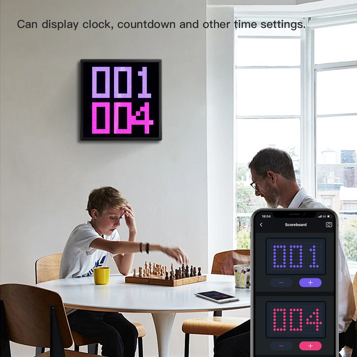 Smart RGB USB LED Matrix Pixel Display Panel Light Bluetooth App Programmable Anime Text Clock Graffiti Art Digital Screen Sign led light led panel led display light led signs