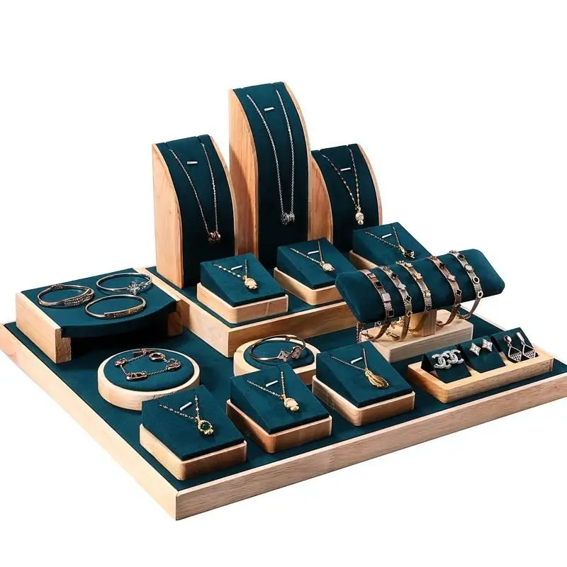 Jewelry sets shop display stand bracelet earrings ring necklace combination display stand counter window display props