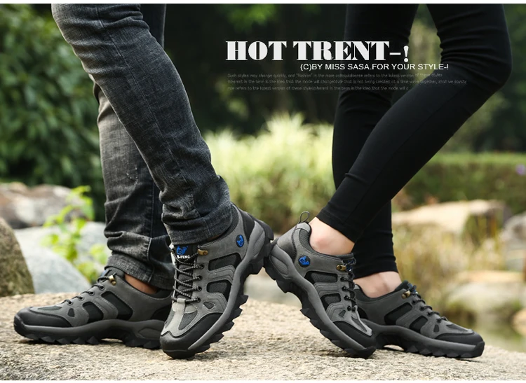 36-48 Outdoor-Sport-Offroad-Schuhe für Herbst und Winter, Bergsteiger-Schuhe für Paare, dicke Sohle, verschleißfest, rutschfester Sneaker – Detail 7