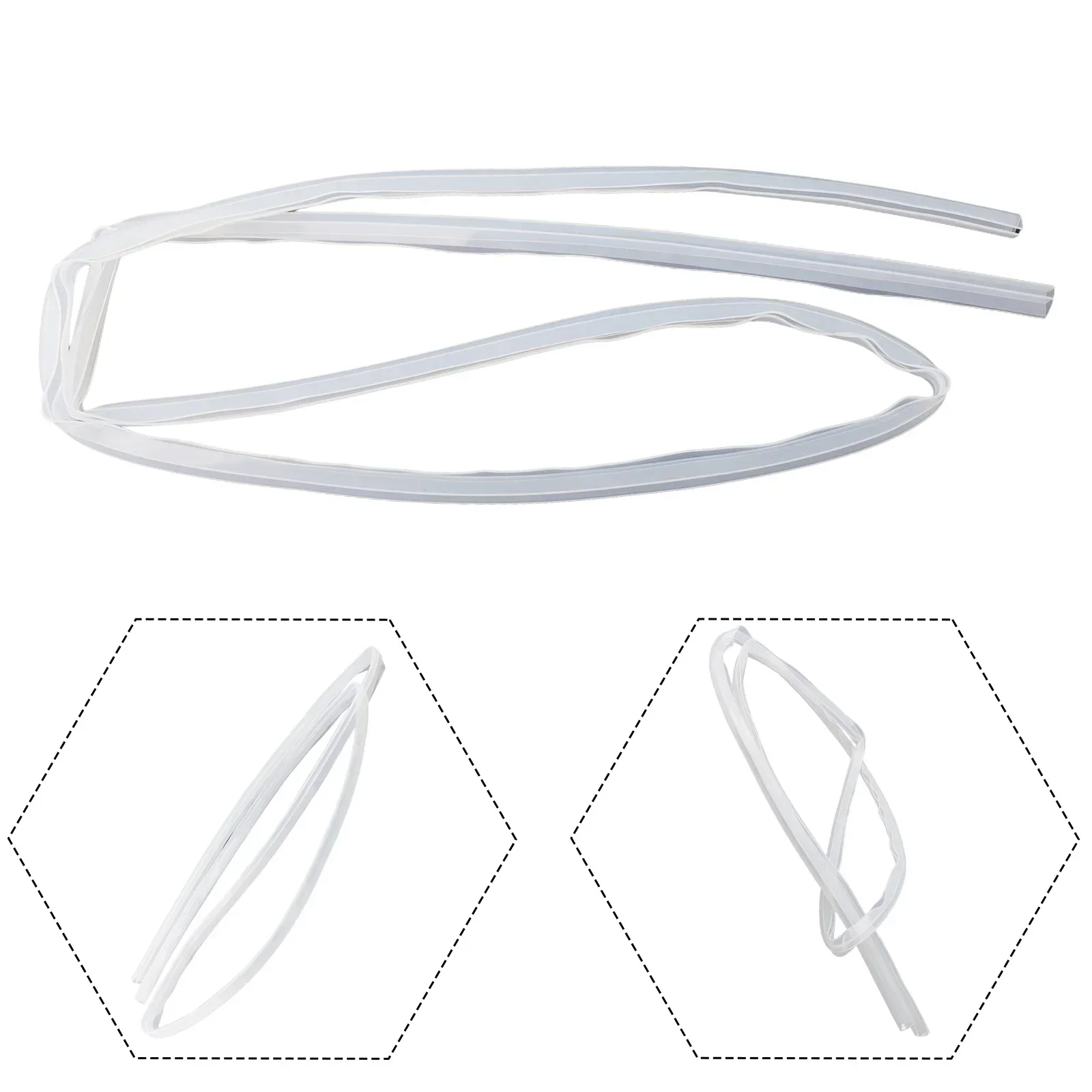 2m Bathroom Door Seal Strip For 6/8/10/12mm Glass Shower Transparent Strip Seal Gap Waterproof Portable Screen Window New