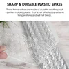 10/20/24Pcs Spikes Repeller Cat Plastic Bird Repellent Anti Pigeon Anti-bird Squirrel Garden Fences Control Transparent Spikes 4