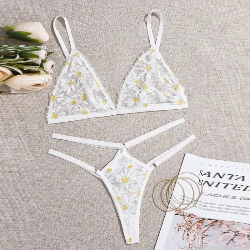 Sexy polka dot mesh bra set Sexy lingerie bras for women Breathable brassiere beautiful lingerie women's underwear_voghion.com