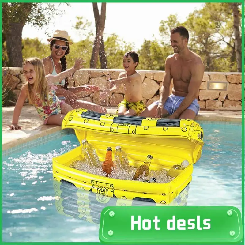 AC62-Indoor Outdoor Inflatable Ice Container PVC Beverage Cooler Treasure Box Multi-Purpose Bar Drinks Cool Leisure Supplies