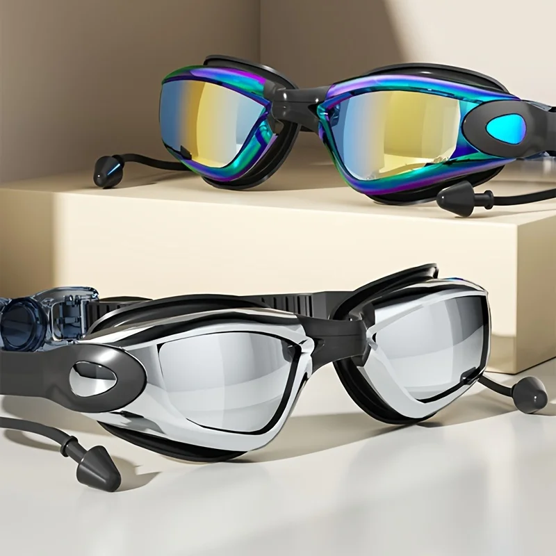 Cool Swimming Goggles Waterproof Anti Fog High-definition Men's Women's Diving Swimming Caps Goggles swimming goggles swimming cap