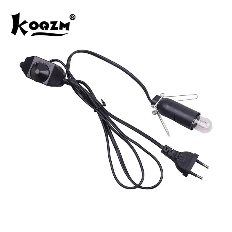 Power Cord Cable with Dimmer ON OFF Switch Metal Clip E14 E12 Base Hanglamp Holder Socket Plug 1.5m for Salt Rock Lava Lamp