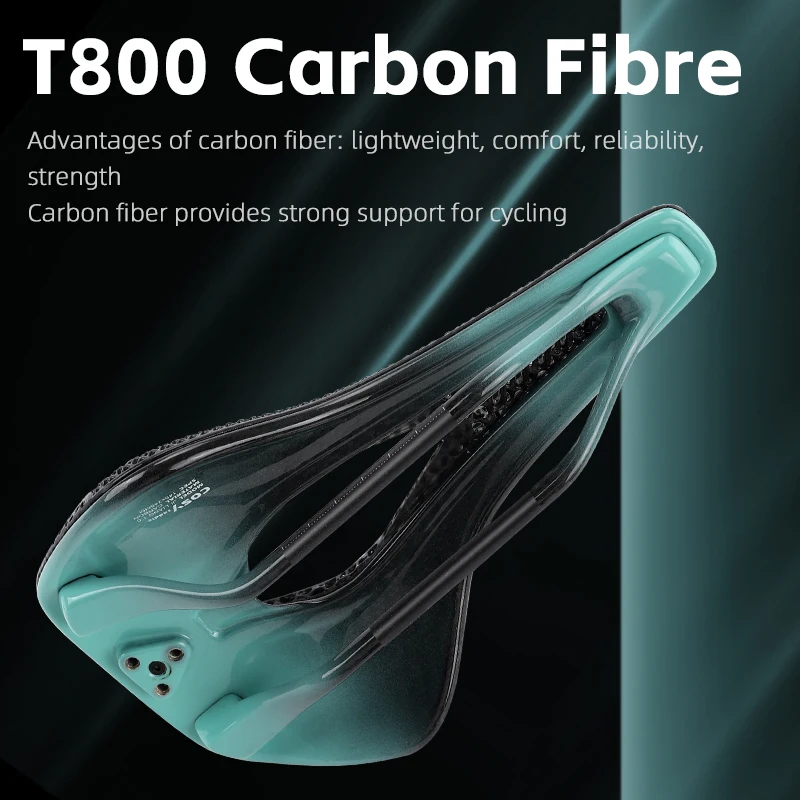 WEST BIKING Short Nose 3D Printed Bicycle Saddle Ultralight T800 Carbon Fiber MTB Road Bike Cushion Professional Racing Saddle