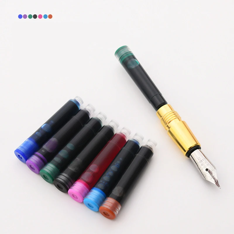 Vibrant Water-Soluble Fountain Pen Ink Set - 30ml Bottle & Replaceable Refill