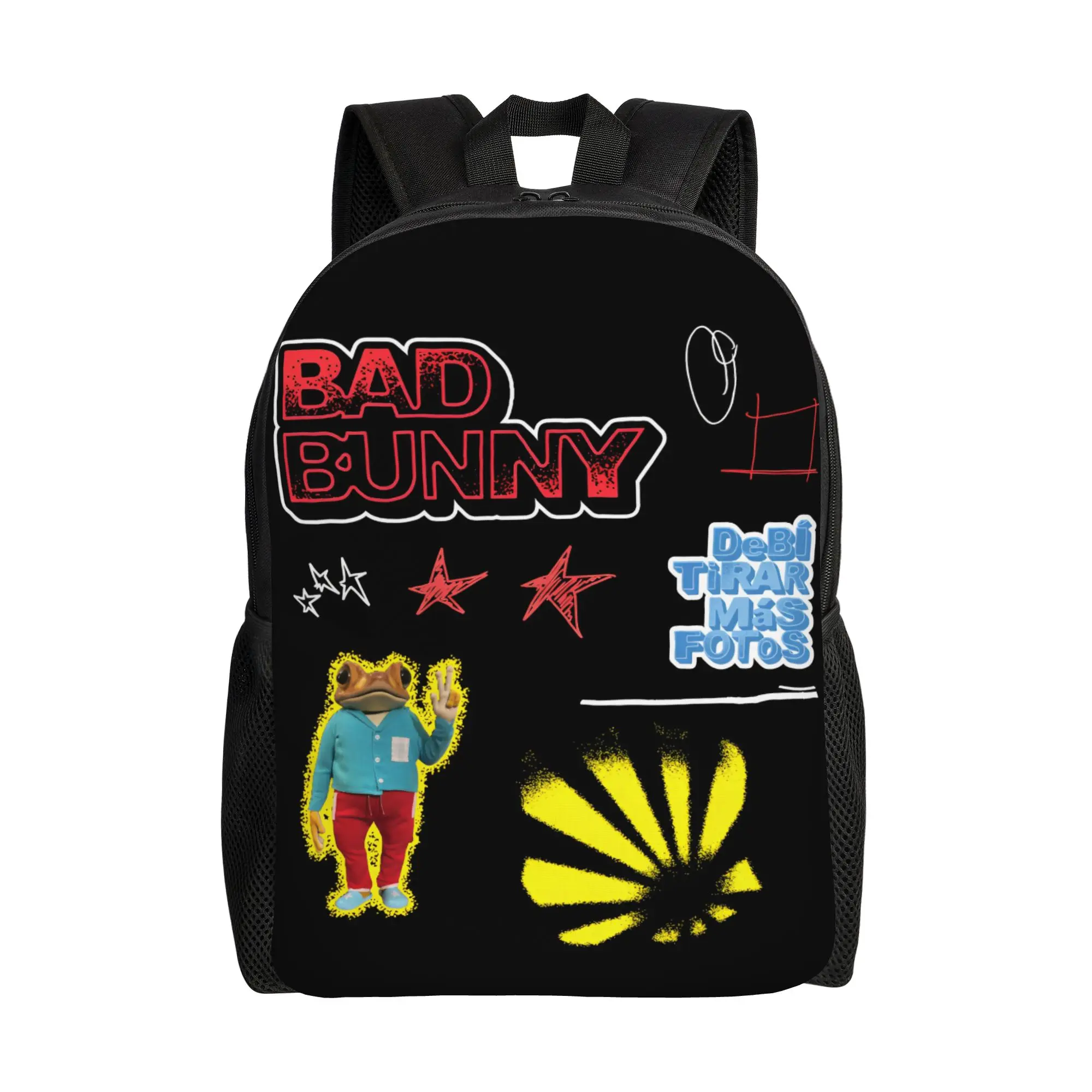 Bad Bunny DTMF 남성용 여성용 백팩 멋진 고등학교 하이킹 여행 데이팩..