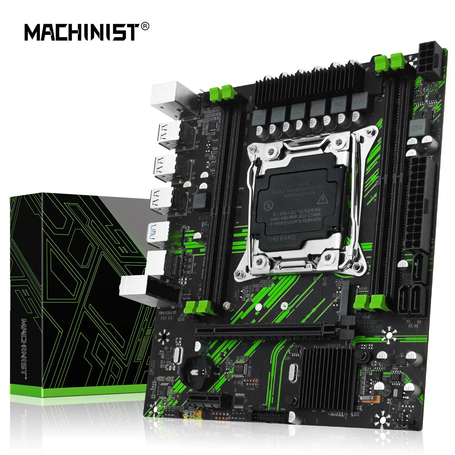 Scheda madre X99 Dual CPU con supporto memoria DDR4 ECC, massimo 256G
